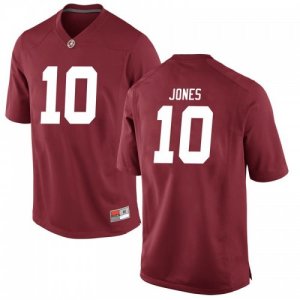 Youth Alabama Crimson Tide #10 Mac Jones Crimson Replica NCAA College Football Jersey 2403MSZE6